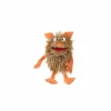 Handpop Flausi H30cm - polyester - beige/oranje