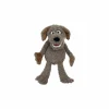 Handpop Locke de kleine hond H45cm - polyester - bruin