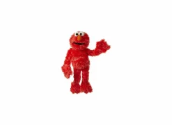 Handpop Sesamstraat Elmo H65cm - polyester - rood