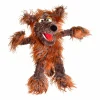 Handpop Wolf-Siegfried H57cm - polyester - bruin
