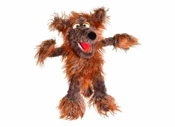 Handpop Wolf-Siegfried H57cm - polyester - bruin