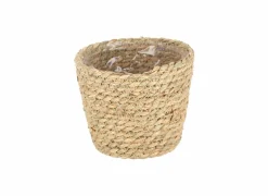 Hangbloempot Ø12xH10,3cm - borstelgras - naturel