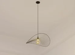 Hanglamp Adelia Ø58cm - staal - zwart