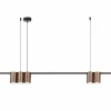 Hanglamp 100cm 5xGU10 - aluminium - brons