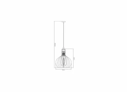 Hanglamp Ø16cm 1x60W E27
