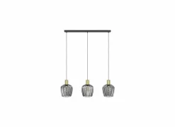 Hanglamp Empoli 90x20cm 40W E27 staal zwart
