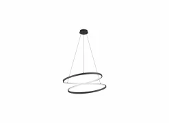 Hanglamp Ruotale Ø70cm 42W LED metaal zwart