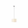 Hanglamp Teddy 1x20W E27 Ø35cm - metaal/stof - beige