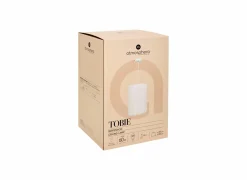 Hanglamp Tobie Ø25cm - katoen/staal - wit