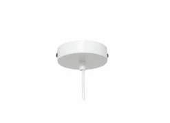 Hanglamp Tobie Ø25cm - katoen/staal - wit