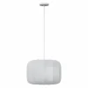 Hanglamp Tobie Ø37cm - katoen/staal - wit