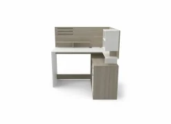 Hoekbureau Malicia 122x116x120cm - decor - wit & eik