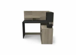 Hoekbureau Malicia 122x116x120cm - decor - zwart & eik