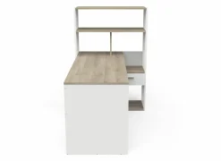 Hoekbureau Strate 156x133x91cm - decor - kronberg eik & wit