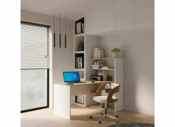 Hoekbureau Strate 156x133x91cm - decor - kronberg eik & wit