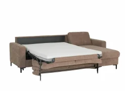 Hoeksalon Alea 291x190cm - stof - siena met bedfunctie & opbergruimte