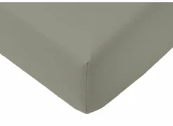 Hoeslaken Arya 140x200cm - katoen - olijf