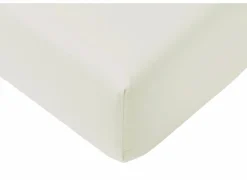 Hoeslaken Lauren 140x200cm - jersey katoen - gebroken wit