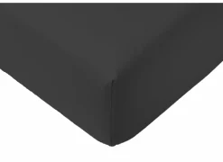 Hoeslaken Lauren 160x200cm - jersey katoen - antraciet