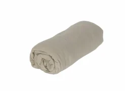 Hoeslaken Lauren 140x200cm - jersey katoen - mastiek