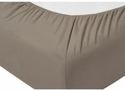 Hoeslaken Venturo 160x200cm - flanel - taupe