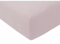 Hoeslaken Venturo 90x200cm - flanel - roze