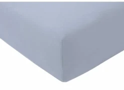 Hoeslaken Venturo 90x200cm - flanel - ciel