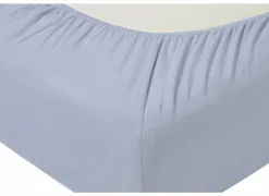 Hoeslaken Venturo 90x200cm - flanel - ciel