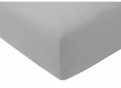 Hoeslaken Venturo 90x200cm - flanel - grijs