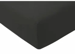 Hoeslaken Venturo 160x200cm - flanel - antraciet