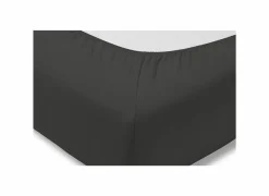 Hoeslaken 180/200x200/220cm jersey katoen antraciet