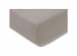 Hoeslaken 90/120x190/220cm jersey katoen taupe