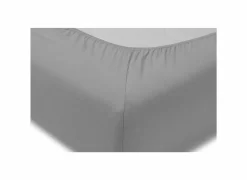 Hoeslaken 180/200x200/220cm jersey katoen grijs