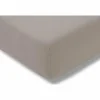 Hoeslaken 140/160x200/220cm jersey katoen taupe