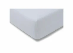 Hoeslaken 140/160x200/220cm jersey katoen soft blue
