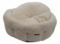 Hondenmand Champs-elysées L 80x80x28cm - stof - beige