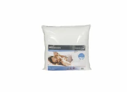Hoofdkussen Boxmodel 55x55cm - percale katoen - wit