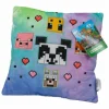Hoofdkussen Minecraft 35x35cm - polyester/velboa - multicolor