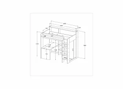 Hoogslaper Higher 90x200cm petterson den