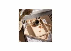 Houten dienblad set van 2