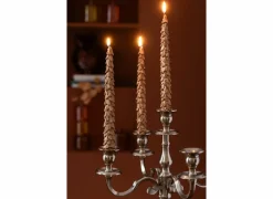 Kaars H26,5cm - paraffine - goud