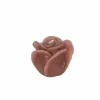 Kaars Roses Sculptures S Ø8,50x6,50cm - rustiek - perzik