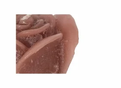 Kaars Roses Sculptures S Ø8,50x6,50cm - rustiek - perzik