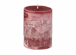 Kaars Ø10xH15cm - burgundy