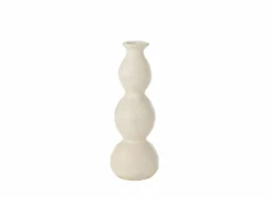 Kaarsenhouder Olina H29,5cm - keramiek - crème