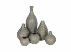 Kaarsenhouder San H8,5cm grijs