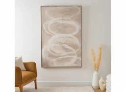 Kaders & prints Krisna 150x100cm - acryl & hout - beige