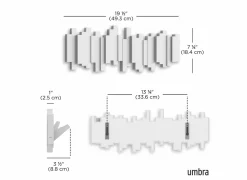 Kapstok Sticks Multi Hook 48,6cm - wit