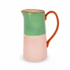 Karaf 1,3L - stoneware - multicolor