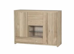 Kast Amarillo 160x45x120cm - eik massief & decor - naturel